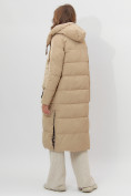 Купить Пальто утепленное двухстороннее женское бежевого цвета 112272B, фото 4