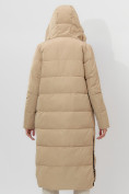 Купить Пальто утепленное двухстороннее женское бежевого цвета 112272B, фото 21