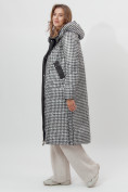 Купить Пальто утепленное двухстороннее женское черного цвета 112272Ch, фото 8