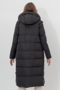 Купить Пальто утепленное двухстороннее женское черного цвета 112272Ch, фото 4