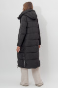 Купить Пальто утепленное двухстороннее женское черного цвета 112272Ch, фото 5