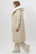 Купить Пальто утепленное женское зимние бежевого цвета 112288B, фото 6