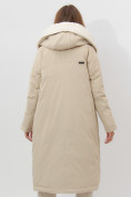 Купить Пальто утепленное женское зимние бежевого цвета 112288B, фото 7
