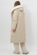 Купить Пальто утепленное женское зимние бежевого цвета 112288B, фото 3