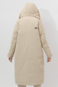 Купить Пальто утепленное женское зимние бежевого цвета 112288B, фото 11