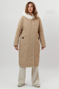 Купить Пальто утепленное женское зимние горчичного цвета 112288G