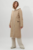 Купить Пальто утепленное женское зимние горчичного цвета 112288G, фото 2