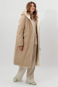 Купить Пальто утепленное женское зимние горчичного цвета 112288G, фото 9