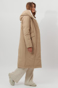 Купить Пальто утепленное женское зимние горчичного цвета 112288G, фото 10