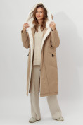 Купить Пальто утепленное женское зимние горчичного цвета 112288G, фото 12