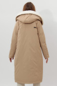 Купить Пальто утепленное женское зимние горчичного цвета 112288G, фото 6