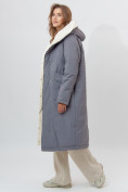 Купить Пальто утепленное женское зимние серого цвета 112288Sr, фото 2