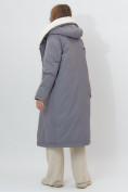 Купить Пальто утепленное женское зимние серого цвета 112288Sr, фото 4