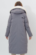 Купить Пальто утепленное женское зимние серого цвета 112288Sr, фото 9