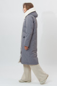 Купить Пальто утепленное женское зимние серого цвета 112288Sr, фото 10