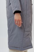 Купить Пальто утепленное женское зимние серого цвета 112288Sr, фото 12