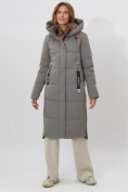 Купить Пальто утепленное женское зимние бирюзового цвета 113135Br