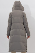 Купить Пальто утепленное женское зимние бирюзового цвета 113135Br, фото 8