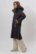 Купить Пальто утепленное женское зимние черного цвета 113135Ch, фото 16