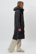 Купить Пальто утепленное женское зимние черного цвета 113135Ch, фото 17