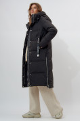 Купить Пальто утепленное женское зимние черного цвета 113135Ch, фото 13