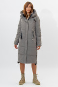 Купить Пальто утепленное женское зимние бирюзового цвета 113151Br