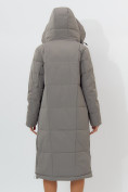 Купить Пальто утепленное женское зимние бирюзового цвета 113151Br, фото 17