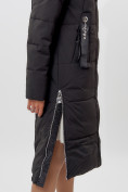 Купить Пальто утепленное женское зимние черного цвета 113151Ch, фото 17