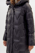 Купить Пальто утепленное женское зимние черного цвета 11373Ch, фото 15