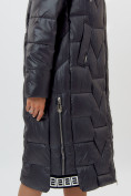 Купить Пальто утепленное женское зимние черного цвета 11373Ch, фото 16