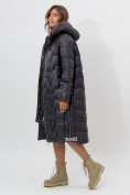Купить Пальто утепленное женское зимние черного цвета 11373Ch, фото 5