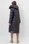 Купить Пальто утепленное женское зимние черного цвета 11373Ch, фото 6