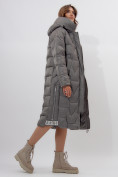 Купить Пальто утепленное женское зимние серого цвета 11373Sr, фото 8