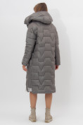 Купить Пальто утепленное женское зимние серого цвета 11373Sr, фото 5