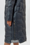 Купить Пальто утепленное женское зимние темно-зеленого цвета 11373TZ, фото 11