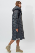 Купить Пальто утепленное женское зимние темно-зеленого цвета 11373TZ, фото 6