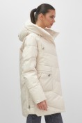 Купить Куртка женская демисезонная с капюшоном бежевого цвета 1139B, фото 19