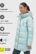 Купить Куртка женская демисезонная с капюшоном бирюзового цвета 1139Br, фото 6