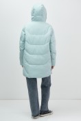 Купить Куртка женская демисезонная с капюшоном бирюзового цвета 1139Br, фото 17