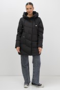 Купить Куртка женская демисезонная с капюшоном черного цвета 1139Ch, фото 9