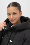 Купить Куртка женская демисезонная с капюшоном черного цвета 1139Ch, фото 18
