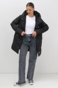 Купить Куртка женская демисезонная с капюшоном черного цвета 1139Ch, фото 20