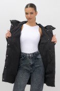 Купить Куртка женская демисезонная с капюшоном черного цвета 1139Ch, фото 21
