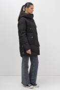 Купить Куртка женская демисезонная с капюшоном черного цвета 1139Ch, фото 25