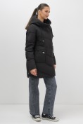 Купить Куртка женская демисезонная с капюшоном черного цвета 1139Ch, фото 11