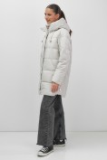 Купить Куртка женская демисезонная с капюшоном серого цвета 1139Sr, фото 20