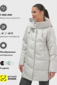 Купить Куртка женская демисезонная с капюшоном серого цвета 1139Sr, фото 5