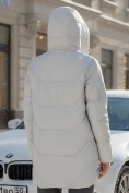 Купить Куртка женская демисезонная с капюшоном серого цвета 1139Sr, фото 3