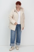 Купить Куртка женская демисезонная с капюшоном бежевого цвета 1140B, фото 23