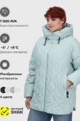 Купить Куртка женская демисезонная с капюшоном бирюзового цвета 1140Br, фото 5